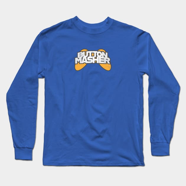 Button Masher Bad Gamer Long Sleeve T-Shirt by Commykaze